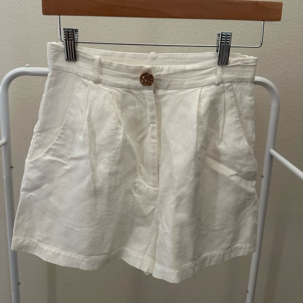 Amanda Uprichard Linen Shorts